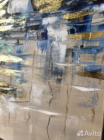 Картина маслом «Парусники», 80/120. В наличии