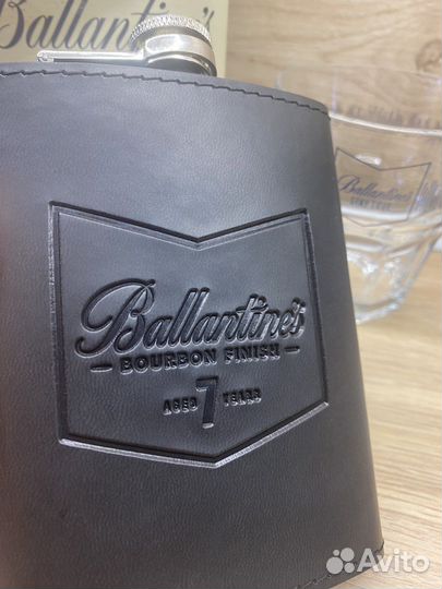 Фляжка Ballantines новая, нержавеющая сталь