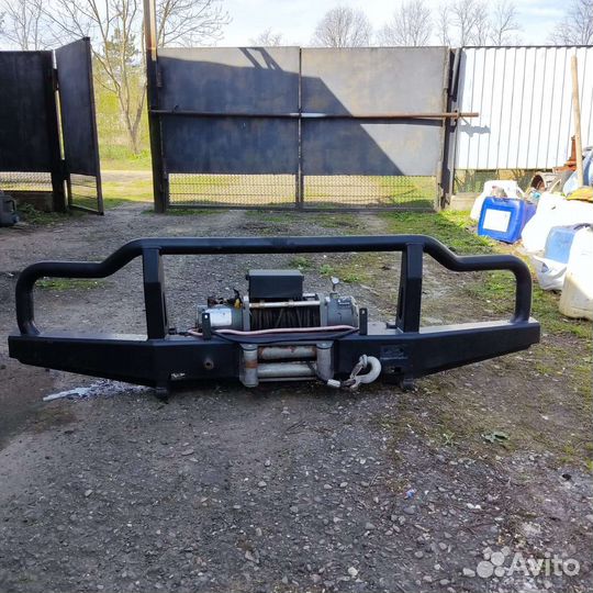 Бампер риф на УАЗ с лебедкой
