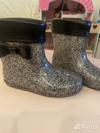 Сапоги резиновые для девочки 27 размер