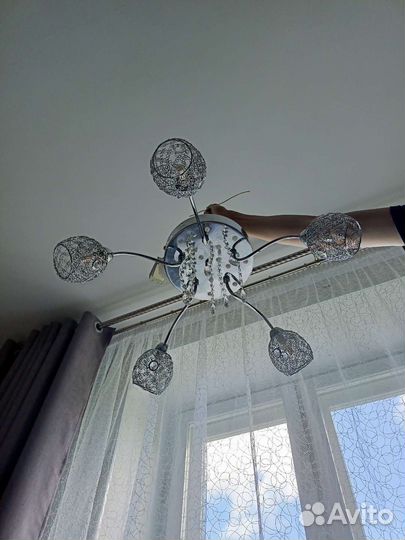 Люстра потолочная бу