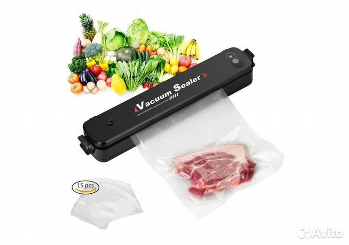 Запайщик пакетов вакуумный Vacuum Sealer 220В