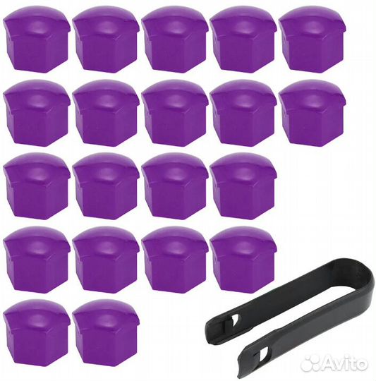 Глянцевые колпачки 17мм