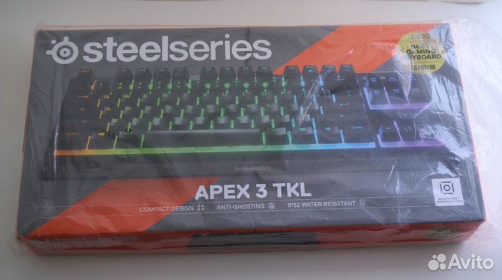 Клавиатура SteelSeries Apex 3 TKL RU (Black)