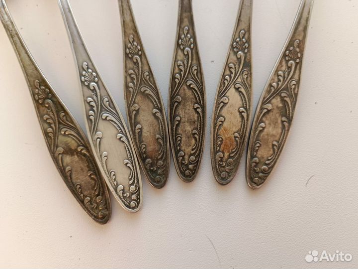 Ложки десертные мельхиор СССР новые