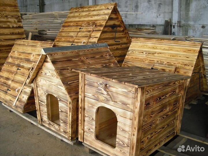 Теплая будка для собак