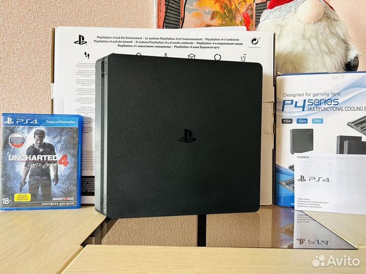 Sony PS4 slim 1 TB 45 игр + подписка Extra