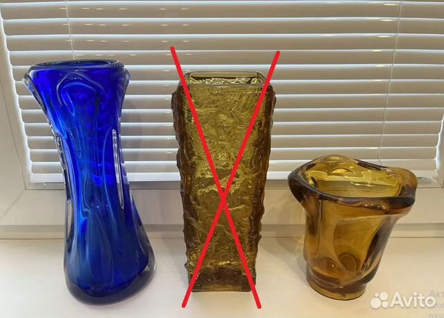 Вазы, хрусталь, цветное стекло СССР