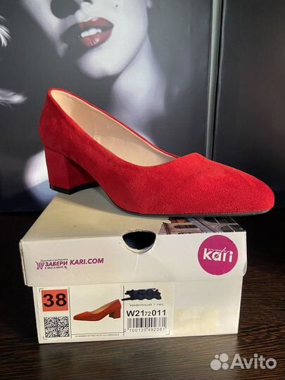 Туфли женские красные 38 размер