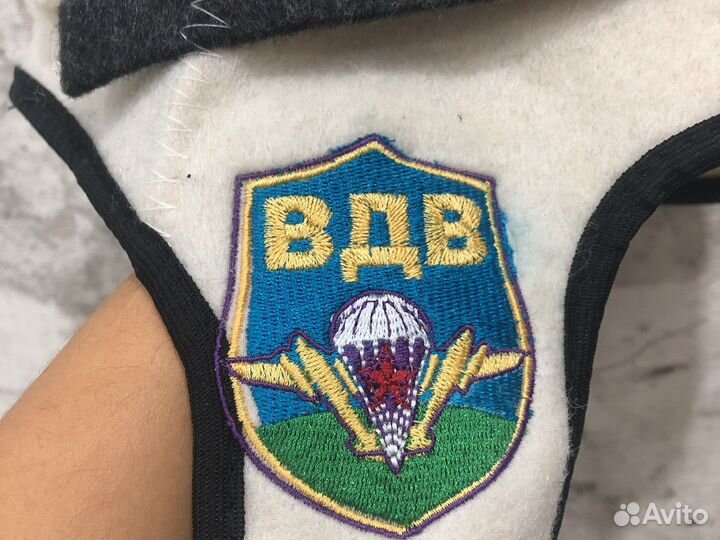 Шапка для бани и сауны с вышивкой вдв