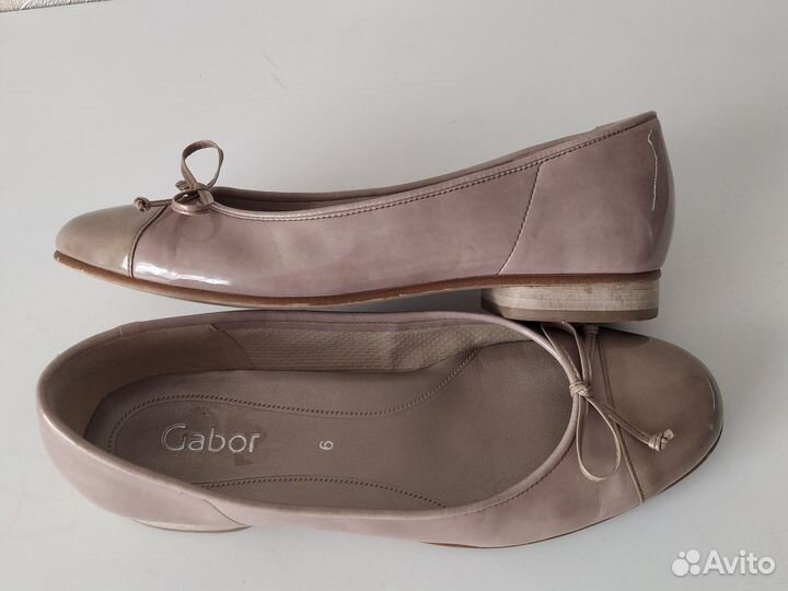 Балетки gabor лакированные 38,5