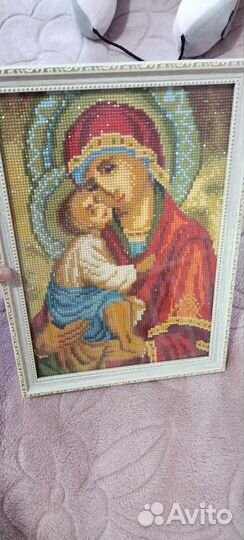 Готовые иконы из алмазной мазайки