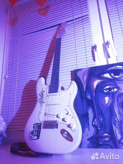 Электро гитара Fabio st 100 с комбоусилителем