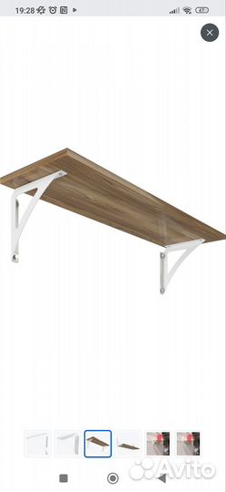 Кронштейн белые. Крепление для полки, столешницы