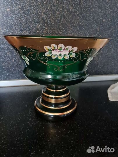 Ваза для фруктов богемия