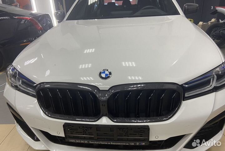 Зеркала ноздри решетки BMW G30 карбон рестайлинг