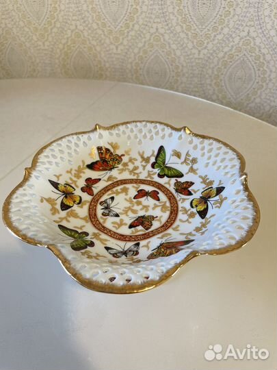 Ваза на ножке конфетница фруктовница