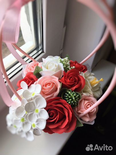 Букет из мыльных цветов