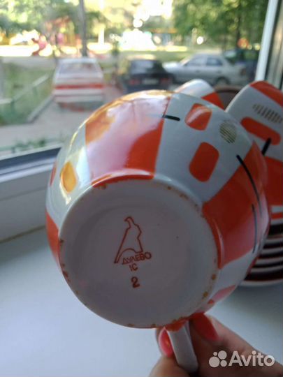 Чашки чайные. Набор 5 пар. В отличном состоянии