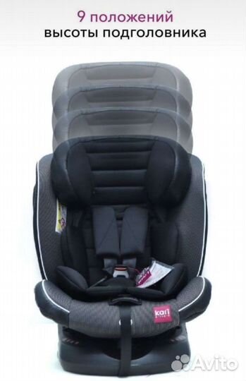 Детское автокресло от 0 до 36 кг поворотное
