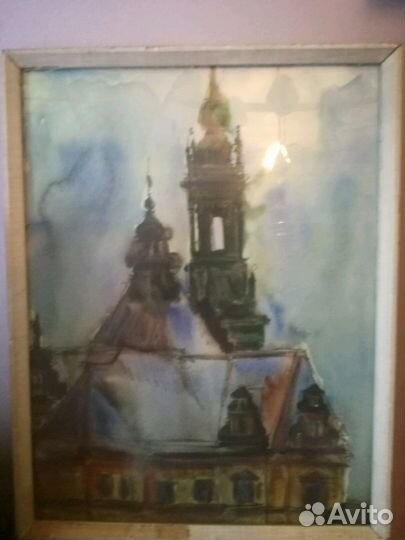 А.Великанов 1973,акварель,тушь,Дрезден