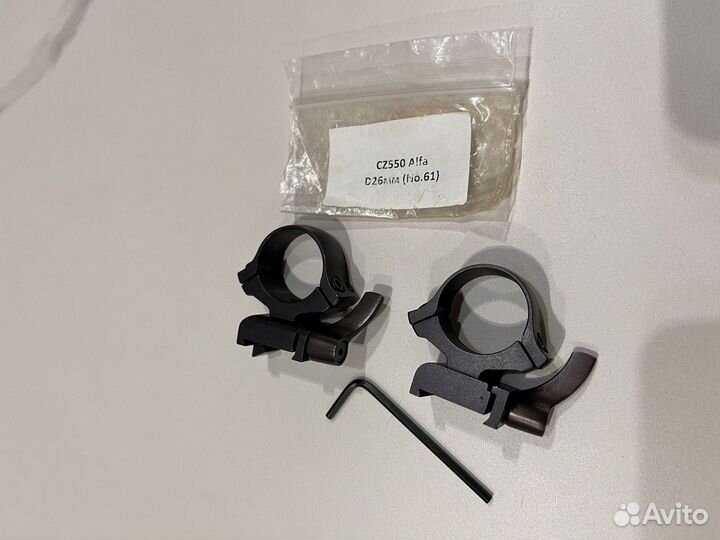 Кольца Kozap Alfa 26мм на CZ 550/557 №61