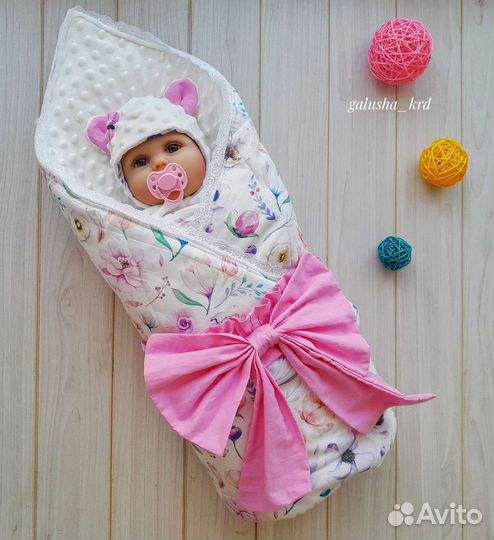 Конверт на выписку для девочки новый