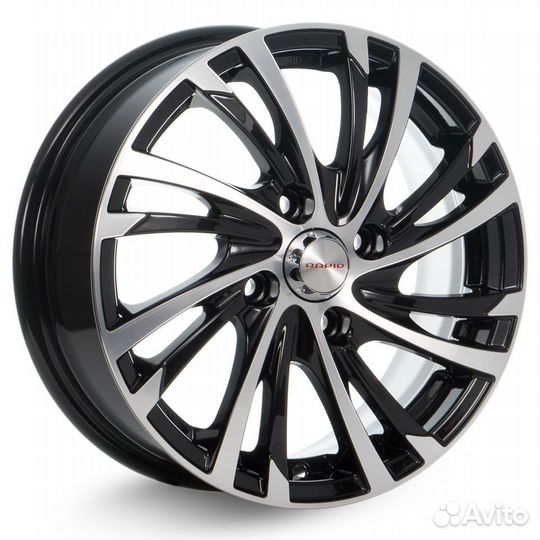 R15 4x100 6,5J ET46 54,1 Rapid Мейола Алмаз чёрный