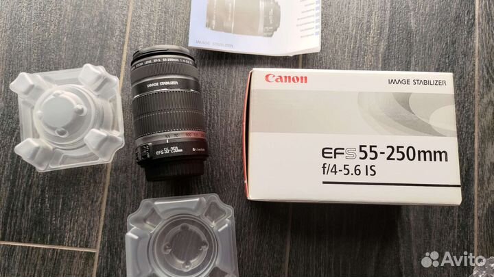 Объектив canon ef s 55 250mm новый