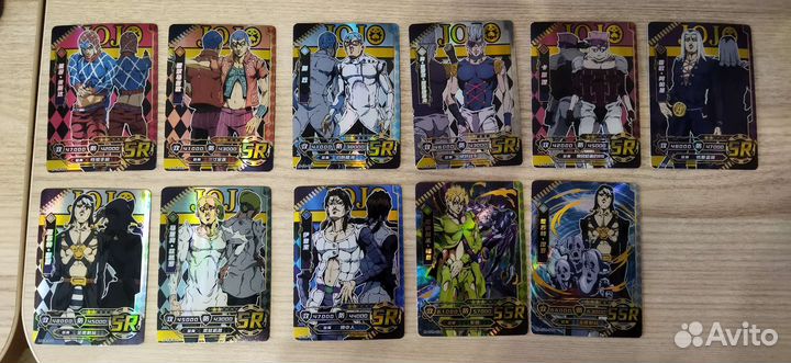 Карточки джоджо