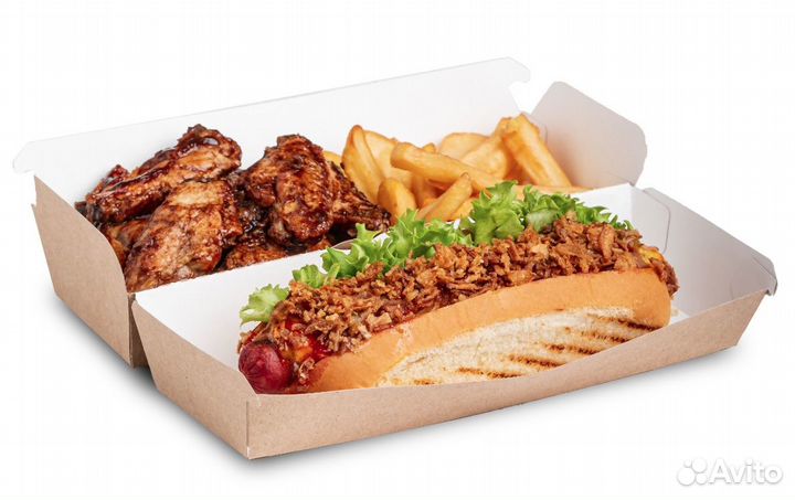 Одноразовая посуда и упаковка крафт