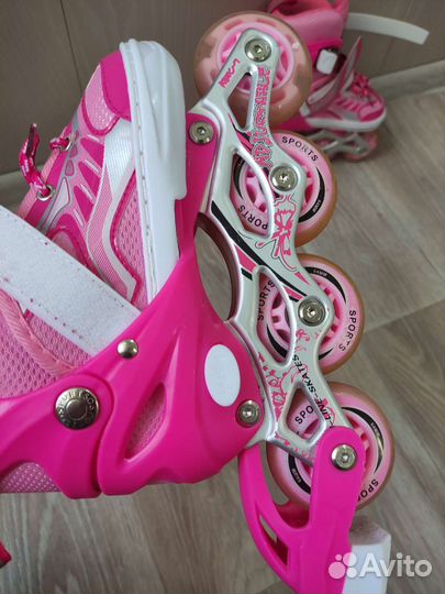 Роликовые коньки детские раздвижные