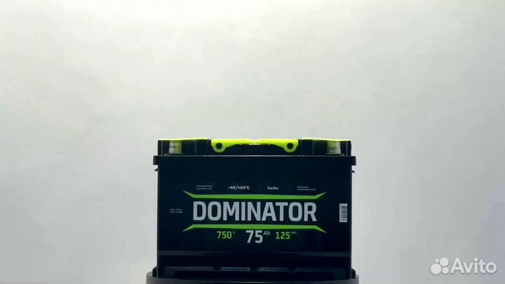 Аккумулятор dominator 6ст- 75 (LR)