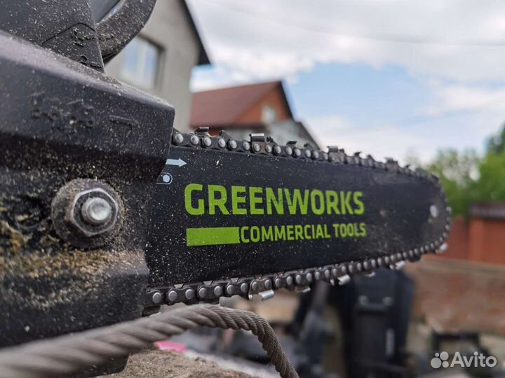 Пила цепная аккумуляторная greenworks 40v GS110