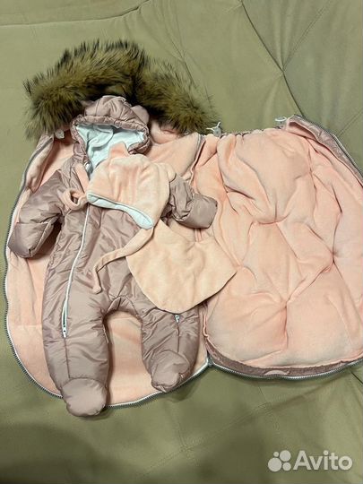 Конверт на выписку зимний для девочки