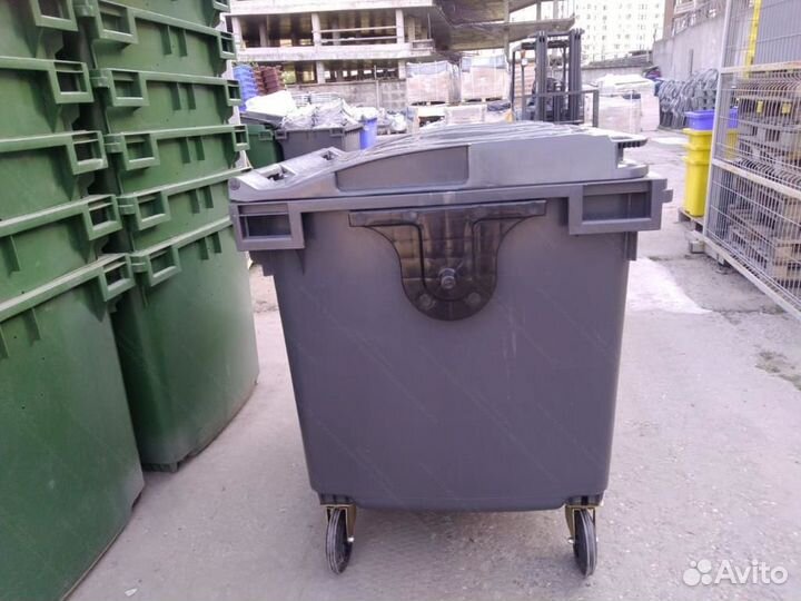 Мусорный контейнер пластиковый 1100л К7964