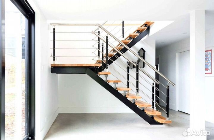 Металлическая лестница дизайн 5478
