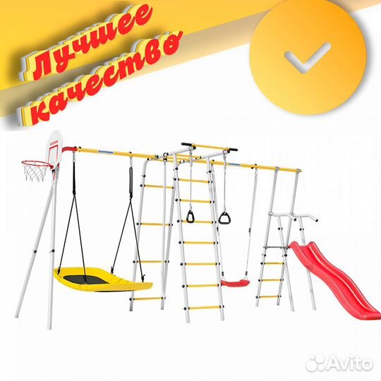 Детский спортивный комплекс Лесная поляна-3PRO №74