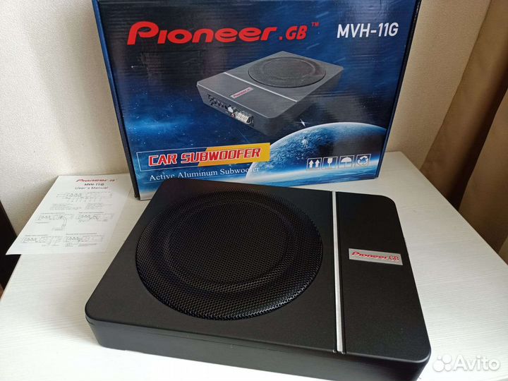 Активный Сабвуфер Пионер под сиденье автомобиля