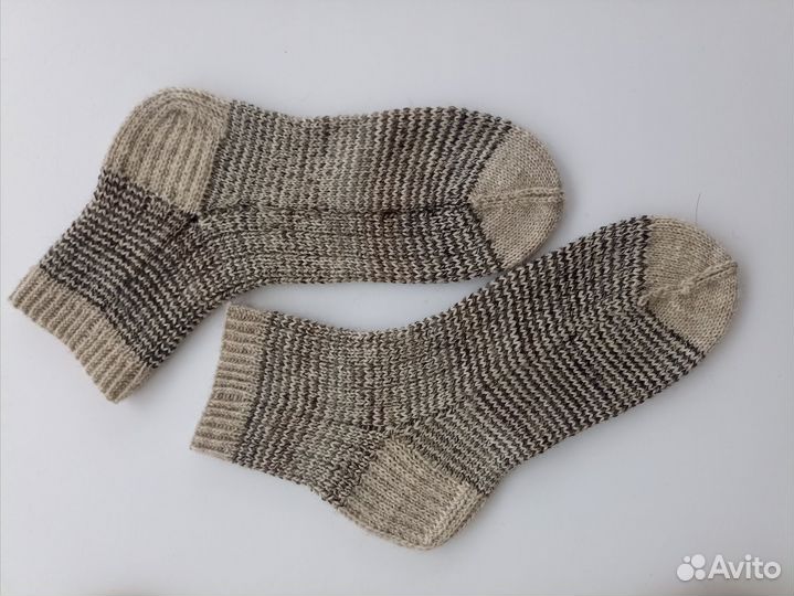 Носки мужские вязаные, ручная работа, р 41-42