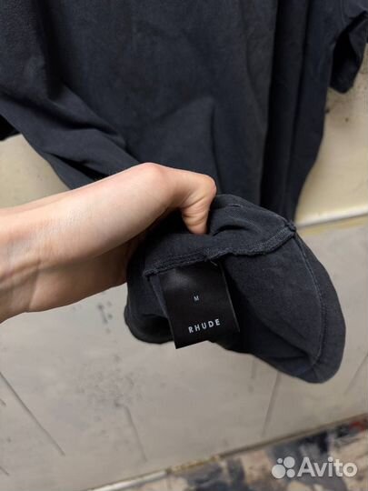 Футболка Rhude Black Logo Classic Оригинал