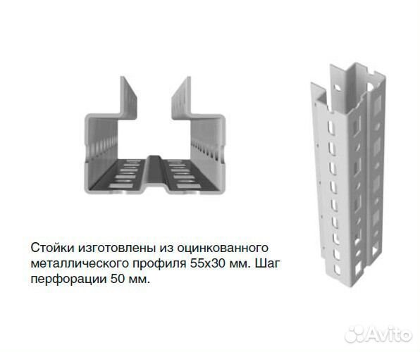 Стеллажи среднегрузовые для магазина и склада