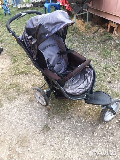 Коляска Chicco Trio S3 Black 3 в 1 черная