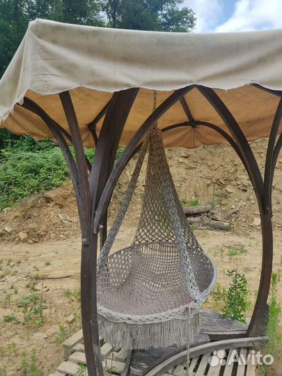 Садовые качели бу из дерева