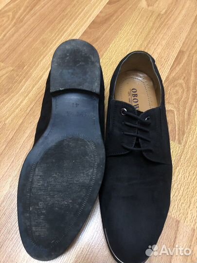 Обувь мужская замша