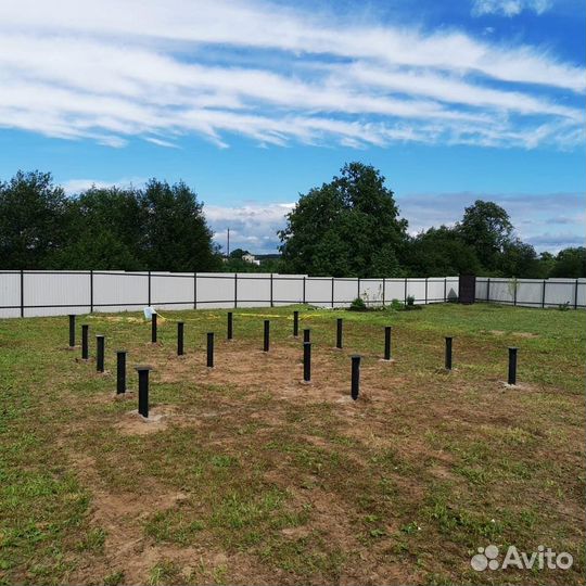 Винтовые сваи монтаж