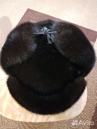 Норковая шапка мужская ушанка
