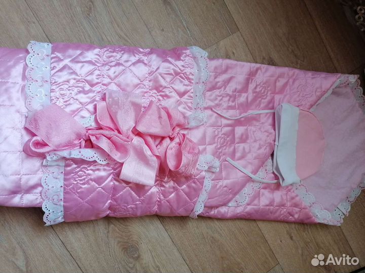 Конверт на выписку для девочки весна осень