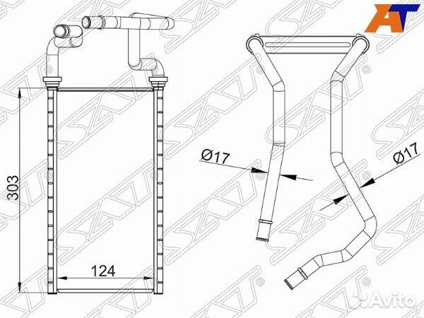 Радиатор отопителя салона lexus LX450D