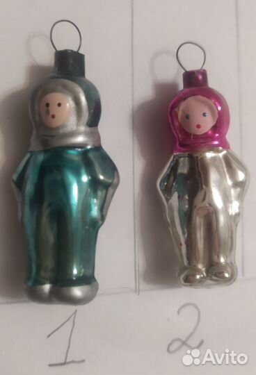 Мини елочная игрушка из набора малютка СССР